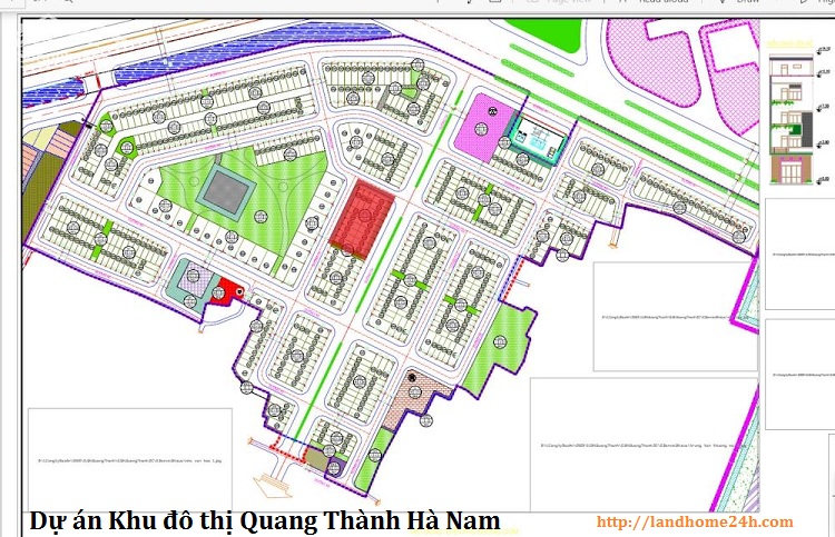 Bán đất nền liền kề dự án Quang Thành, Yên Bắc, Hà Nam