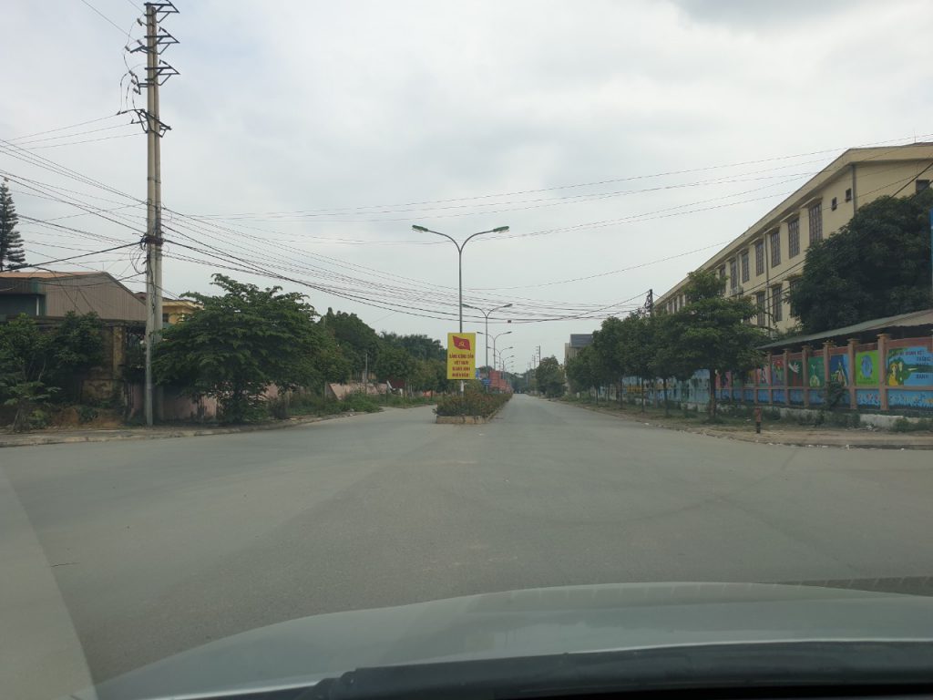 Đường vào Khu Tái định cư Thạch Hòa