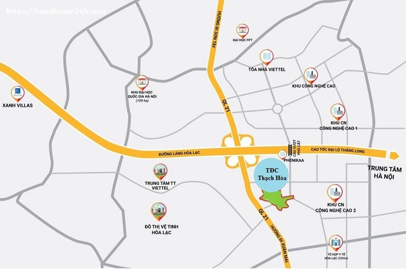 Vị trí TĐC Thạch Hòa